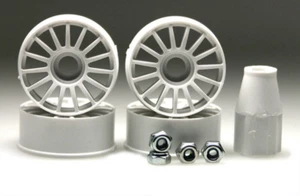 Felge 1:24 15-Speichen weiss 8.5 mm 4 Stück Mini-Z Kyosho MZH-01 - Picture 1 of 1