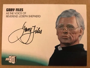 COLECCIÓN GERRY ANDERSON JOE 90: TARJETA DE AUTÓGRAFO: ARCHIVOS GARY COMO REV. PASTOR - Imagen 1 de 1
