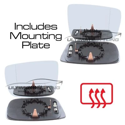 Асферическая пара стекол зеркала двери крыла Volvo XC60 2008-2018 с подогревом слева и справа - Изображение 1 из 4