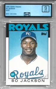 1986 Topps Traded Bo Jackson #50T RC grade 9 - Bild 1 von 2