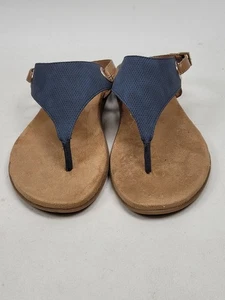 Sandalias de Tanga WHITE MOUNTAIN Para Mujer Azul Marino Acolchadas Londres Sin Cordones Zapatos Talla 7 - Imagen 1 de 8