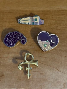 Prince (& Revolution) Paisley Park Pin Set ohne Backings Emaille Gebäude Herz +++ - Bild 1 von 8