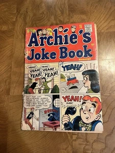 Archie's Joke Book 24 copertina Veronica! Betty! Testa di brocca! Età dell'oro 1956! - Foto 1 di 3
