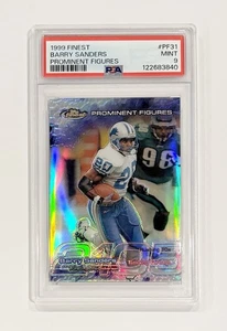 1999 Topps Finest Prominent Figures #PF31 Barry Sanders /2105 PSA 9 Mint Lions - Picture 1 of 2