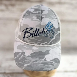 Billabong Grey Cap Men's Summer Baseball Cap Festival Spellout Hat Surfer Cap - Picture 1 of 2