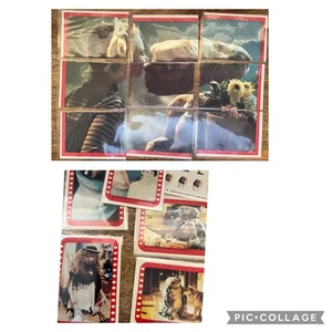 80s Movie E.T. Trading Cards 1982 Puzzle Sticker Set Of 9 - Picture 1 of 6