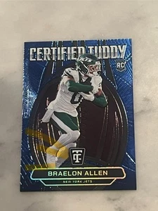 2024 Totally Certified Braelon Allen RC Mirror Platinum Blue /139 Jets - Picture 1 of 2