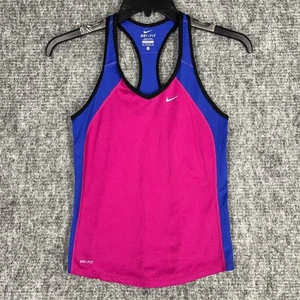 NIKE WOMENS TANK TOP XS RACERBACK RUNNING ATHEISURE ATHLETIC STUDIO PERFORMANCE - Picture 1 of 13