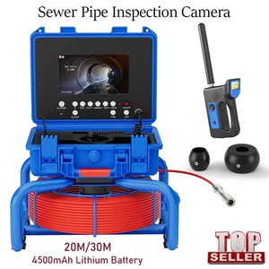 Cámara de alcantarillado de 7" 1080P Monitor Cámara de inspección de tubería de drenaje con localizador de 512 Hz - Imagen 1 de 30