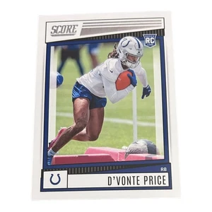 Figurina Panini Score Football 2022 NFL n.339 D' Vonte Price - Foto 1 di 1