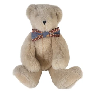 Vermont Teddy Bear Co. Classic Plush with Patterned Bow Tie 1995 12" - Picture 1 of 12