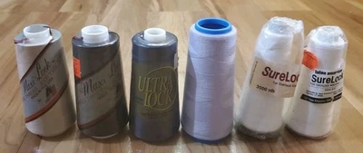 Maxi-Lock Ultra Lock SureLock Serger Thread Variety Lot Black Beige White Purple - Image 1 of 3