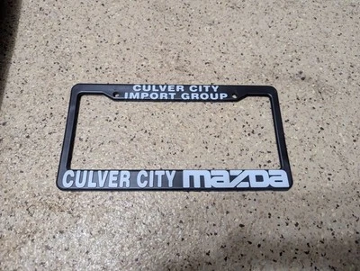 Marco de matrícula de concesionario Mazda Culver City California Import Group RARO Foto 1 de 2