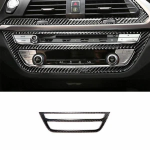 Para BMW X3 X4 2018-2021 consola de fibra de carbono real borde de marco de control botón de CD - Imagen 1 de 8