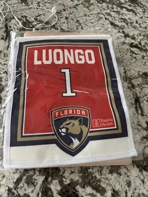 NHL Florida Panthers #1 Roberto Luongo Jersey Retirement Souvenir Banner SGA - Image 1 of 2