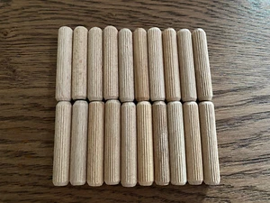 20 x IKEA WOODEN WOOD DOWELS DOWEL 50mm x 10mm OEM REPLACEMENT FURNITURE - Picture 1 of 2
