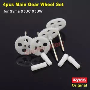 4PCS Original Main Gear Wheel Set for Syma X5UC X5UW RC Quadcopter Spare Parts - Picture 1 of 3