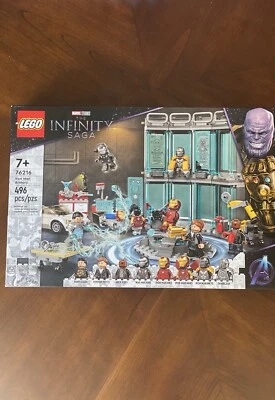 Lego Marvel Super Heroes: Iron Man Armoury (76216) Novo na caixa - Imagem 1 de 2