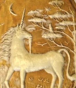 VTG Design Gifts Unicorn Peach Fantasy Wall Plaque Décor J06D - Picture 1 of 5