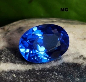Gie Zertifikat 10.00 CT Natürlich Königsblau Spinell Mogok Oval Schnitt Locker - Bild 1 von 6