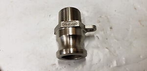 Dixon 75-F -SS 3/4" NPT Cam Groove Lock Stainless Adapter 