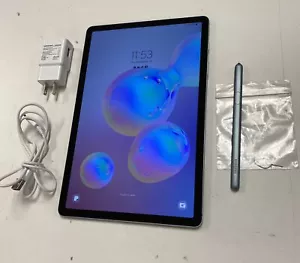 Samsung Galaxy Tab S6, 6GB RAM, 128GB SSD, Qualcomm 855, SASM-T860NZBAXAR - Picture 1 of 5