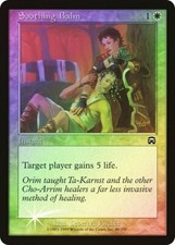 Magic MTG Tradingcard Mercadian Masques 1999 Soothing Balm 48/350 FOIL