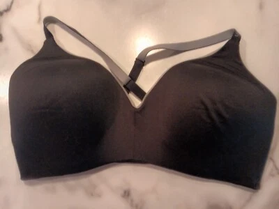Calvin Klein XL Lightly Lined Wirefree Black Bra Convertible Straps - Image 1 of 4