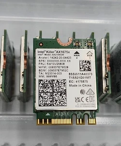 Intel Killer 6E AX1675x 1675 x Tri Band AX210  BT 5.2 WiFi for Alienware x15 R1 - Picture 1 of 3