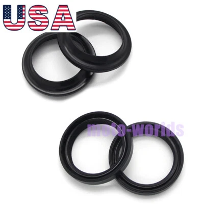 For Yamaha YZ125 YZ250 1988-1995 / FZ1 FZ1N FZ1S 2006-2014 Front Fork Oil Seals - Image 1 of 4