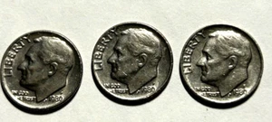 THREE (3) 1980 P Roosevelt Dimes FAST FREE SHIPPING - Picture 1 of 2