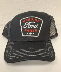 Original Ford Teile Mops Truckermütze Einheitsgröße verstellbar Druckknopflasche schwarz Netz neu mit Etikett - Bild 1 von 5