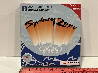 1:500 Big Bird Ansett Australia Sydney 2000 Airlines Airways Boeing 747 300 - Image 1 of 4