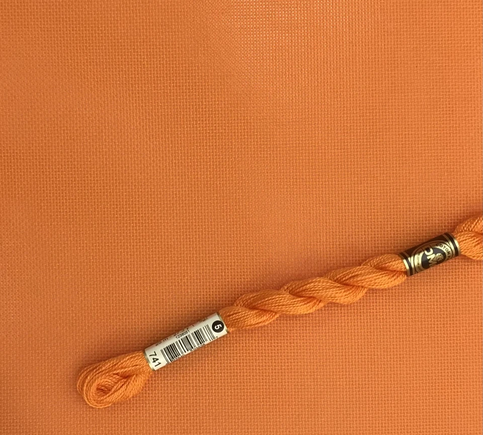 Zweistik 18 ct Mono Deluxe Calabaza Naranja Lienzo Contado Lienzo Aguja Foto 1 de 1