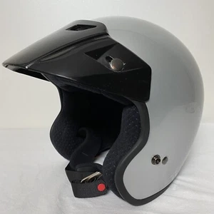 FULMER AF-255 Open Face Silver Motorcycle Helmet w/ Visor DOT Approved Small - Bild 1 von 11