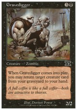 Magic the Gathering MTG Gravedigger (134) Sixth Edition   LP