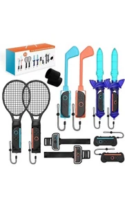 Paquete de accesorios de juegos deportivos Switch para Nintendo Switch 2 (2025), 12 en 1 - Imagen 1 de 6