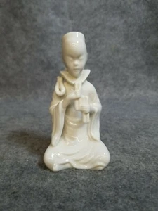 White Porcelain Japanese Figure, 5 1/4" tall - Picture 1 of 5
