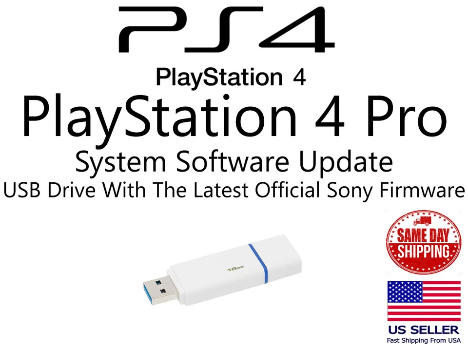 PlayStation 4 Pro Update Install Usb Flash Drive Latest official Sony Firmware - Image 1 of 1