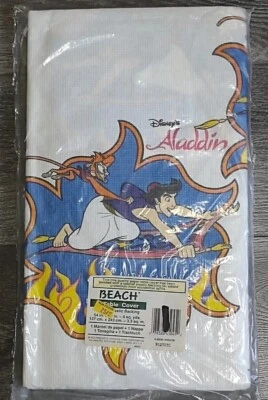 Cubierta de mesa de papel Aladdin Disney de colección nueva en paquete 54"x 96" hecha en EE. UU. Foto 1 de 4