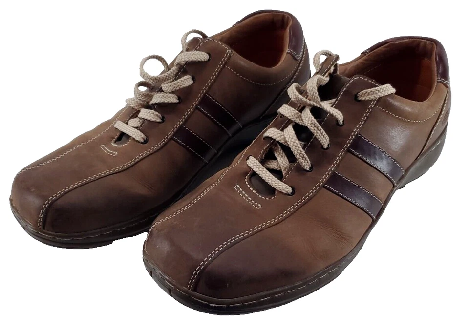 Zapatos de vestir informales de cuero marrón vintage SKECHERS 4400 Y2K para hombre talla 12 Foto 1 de 4