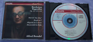 BEETHOVEN BAGATELLES Op 33 119 126 Alfred Brendel Germany PMDC PHILIPS CD w/IFPI