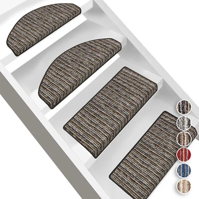 Stufenmatten Trier Halbrund oder Eckig Treppenmatten in 6 Farben Stufenteppich - Bild 1 von 4