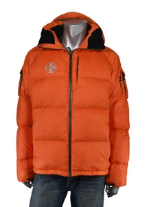Polo Ralph Lauren RLX Orange Down Hooded Winter Ski Puffer Jacket XL Nuevo - Imagen 1 de 4