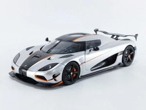 AUTOart 1/18 Koenigsegg Agera RS Metallic Silver Carbon Black 79024 Model Car - Picture 1 of 11