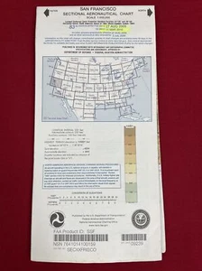 Carta Aeronautica Sezionale SAN FRANCISCO 2009 Mappa Aerea, 83° Edizione - Foto 1 di 5