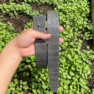 No Jointed -Men's Luxury Genuine Skin Leather Belt for Pin Buckle - Picture 1 of 17