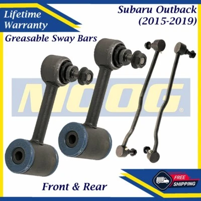 MOOG OEM Greasable Front & Rear Sway Bars For 2015-2019 Subaru Outback 2.5L 3.6L - Image 1 of 4