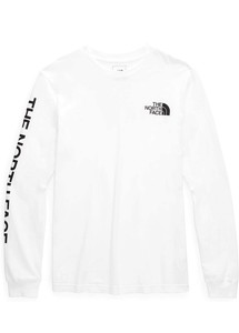 white north face long sleeve
