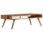 Solid Sheesham Wood Coffee Table 43.3' Wooden Couch Center Side Table vidaXL vid
